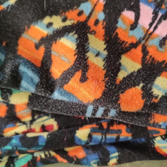 LuLaRoe TC2 Rainbow & Black Abstract Leggings - Picture 2 of 3